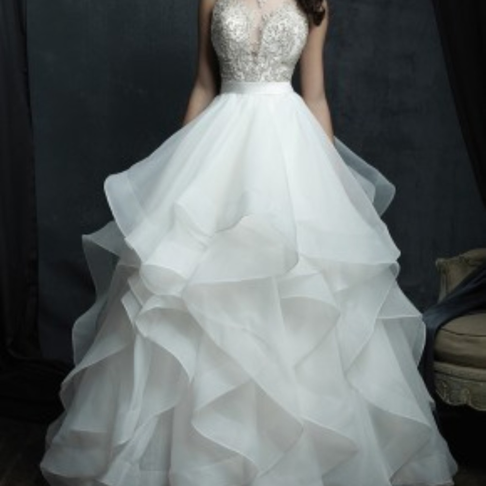 Ivory/Silver Wedding dress by Allure Couture C380
